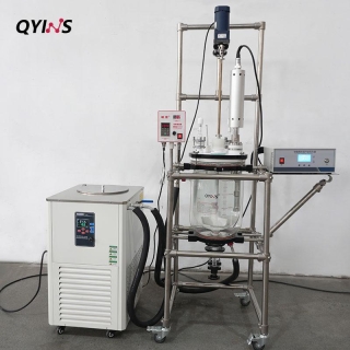 超聲波雙層玻璃反應釜 配控溫反應浴 10L、20L、30L、50L